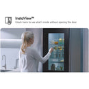 LG GSXE91EVAD 628L InstaView Non-Plumbed Frost Free American Fridge Freezer Essence Black Steel