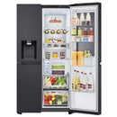 LG GSXE91EVAD 628L InstaView Non-Plumbed Frost Free American Fridge Freezer Essence Black Steel