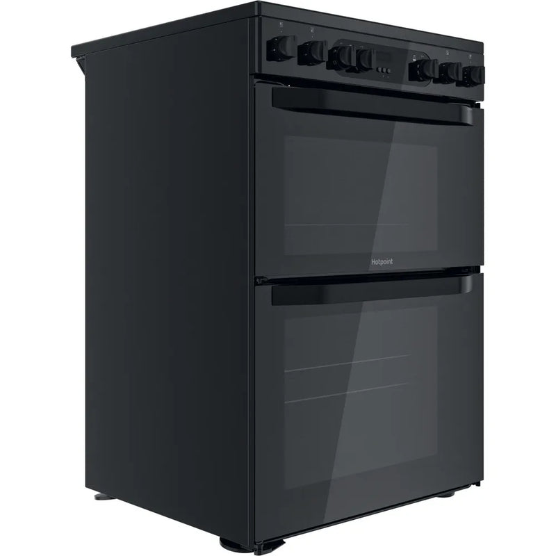 Hotpoint HDM67V9CMB 60cm Electric Ceramic Double Cooker Black