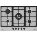 Beko HIAW75225SXE 75cm Gas Hob with Front Knob Controls Stainless Steel