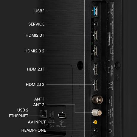 Hisense 55U7KQTUK 55 Inch 4K UHD HDR Mini LED Smart TV 2023