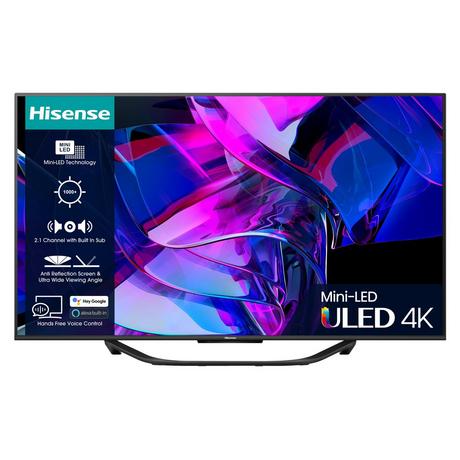 Hisense 55U7KQTUK 55 Inch 4K UHD HDR Mini LED Smart TV 2023