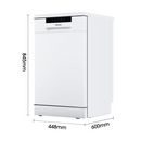 Hisense Hi4 HS523E15WUK Freestanding Slimline Dishwasher 10 Place Settings White