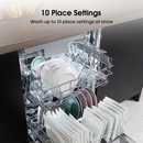 Hisense Hi4 HS523E15WUK Freestanding Slimline Dishwasher 10 Place Settings White