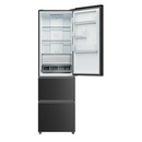 Haier 3D Series 3 HTR3518ENMTK 60/40 Frost Free Fridge Freezer Black - Clearance