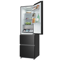 Haier 3D Series 3 HTR3518ENMTK 60/40 Frost Free Fridge Freezer Black - Clearance