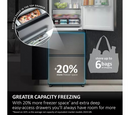 Haier HTR3518ENMWK 3D Series-3 60/40 Freestanding Total No Frost Fridge Freezer White