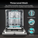 Hisense Hi6 HV16AUK Full-Size Fully Integrated Dishwasher 16 Place Settings