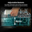 Hisense Hi6 HV16AUK Full-Size Fully Integrated Dishwasher 16 Place Settings
