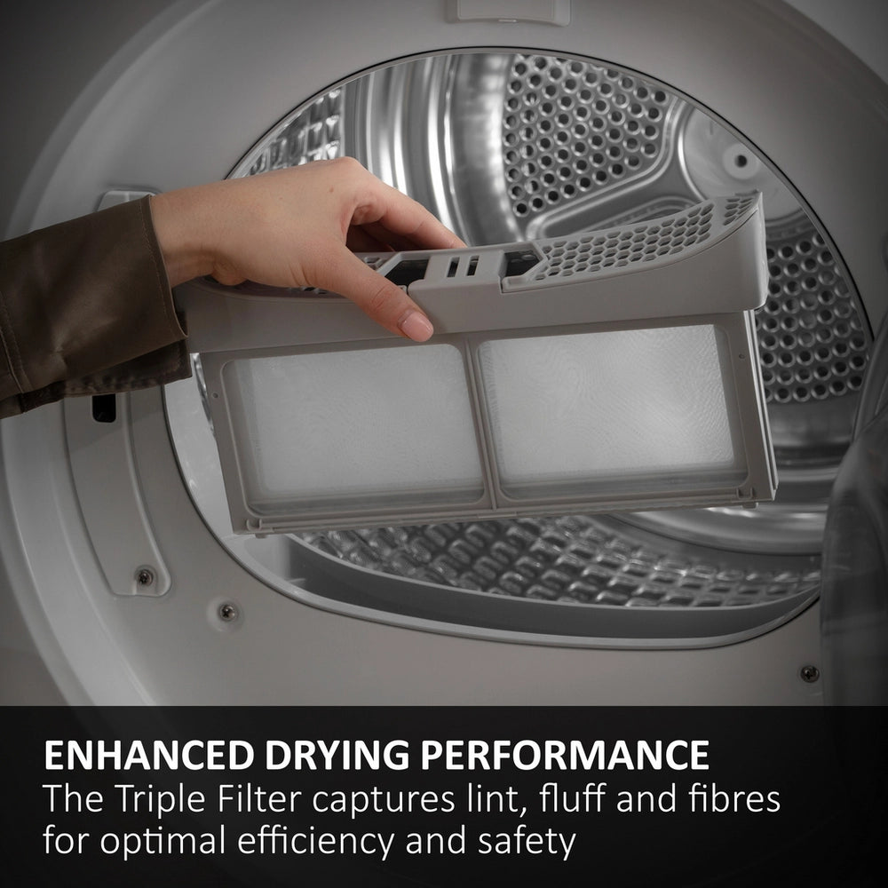 Haier X5 Plus HD90-D357AU1-UK 9kg Freestanding Heat Pump Tumble Dryer White - A++ Rated
