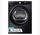 Hisense 3S Series DH3S802BB3 WiFi-enabled 8kg Heat Pump Tumble Dryer Black -  A+++ Rated