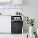 Hisense HS523E15BUK Slimline Freestanding Dishwasher 10 Place Settings Black - E Rated