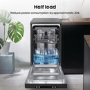 Hisense HS523E15BUK Slimline Freestanding Dishwasher 10 Place Settings Black - E Rated