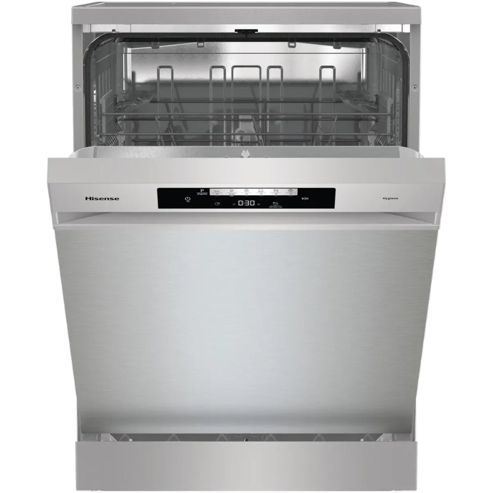 Hisense HS642D90XUK Full-Size Freestanding Dishwasher 14 Place Settings - Stainless Steel
