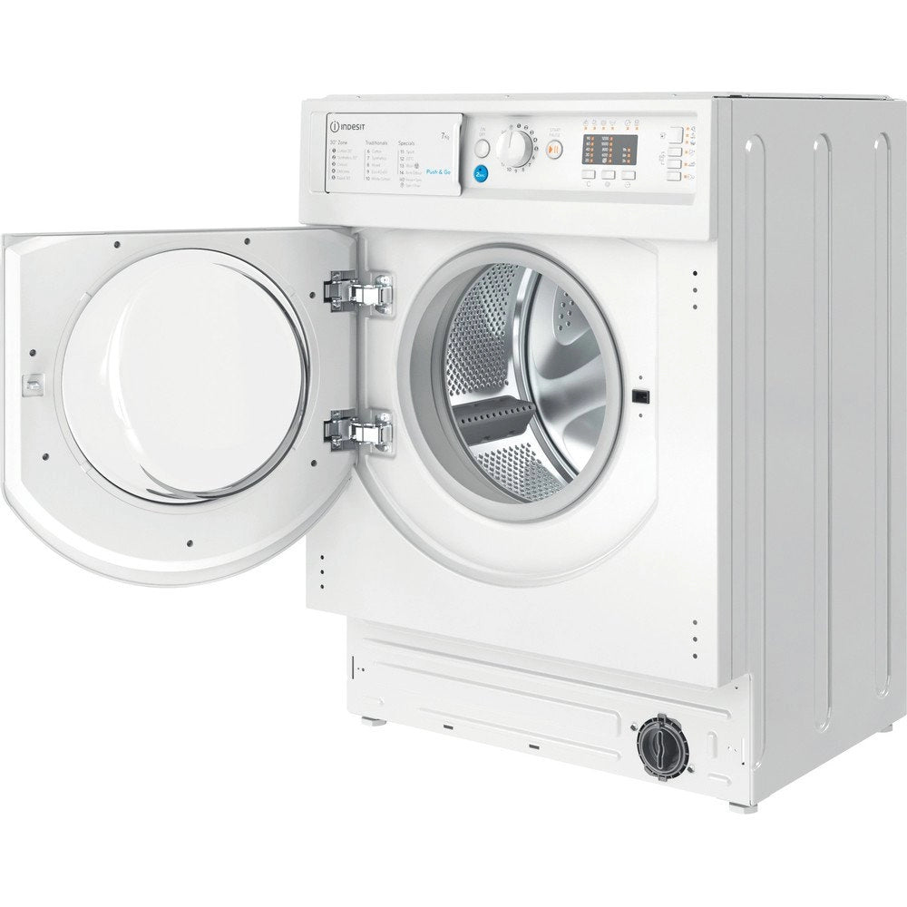 Indesit BIWMIL71252UKN 7kg 1200 Spin Integrated Washing Machine White