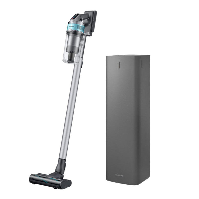 Samsung Jet 75 Complete Cordless Stick Vacuum Cleaner With Clean Station - Teal Silver VS20T7536T5KIT