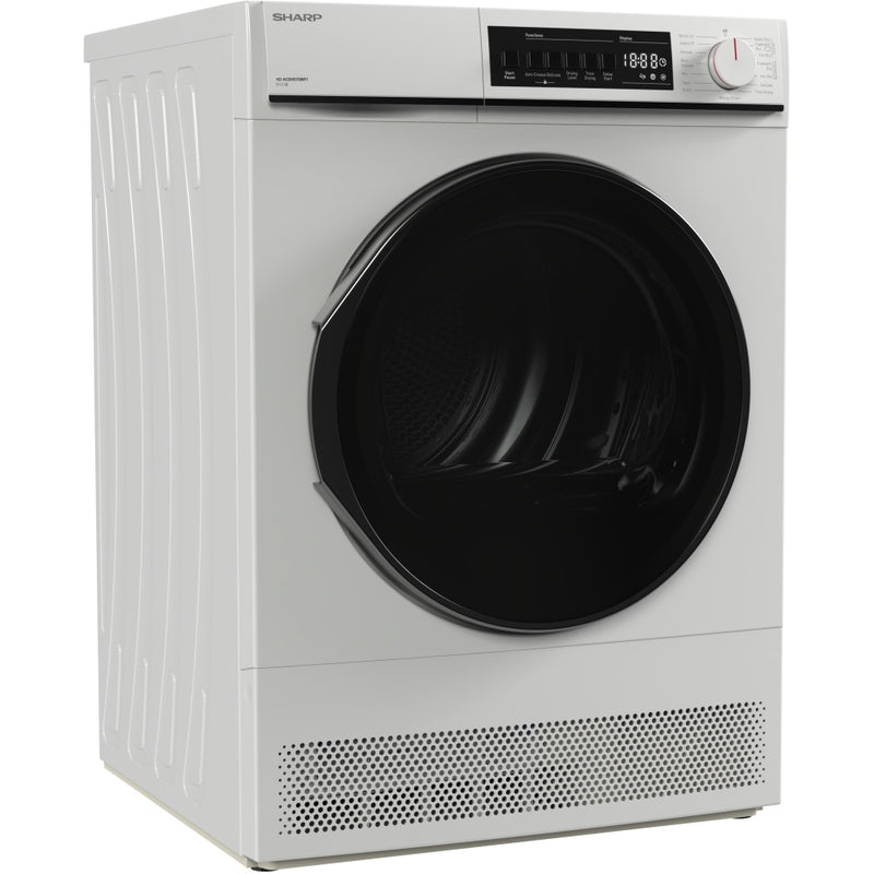 Sharp KDNCB8S7GW91 8kg Condenser Tumble Dryer White
