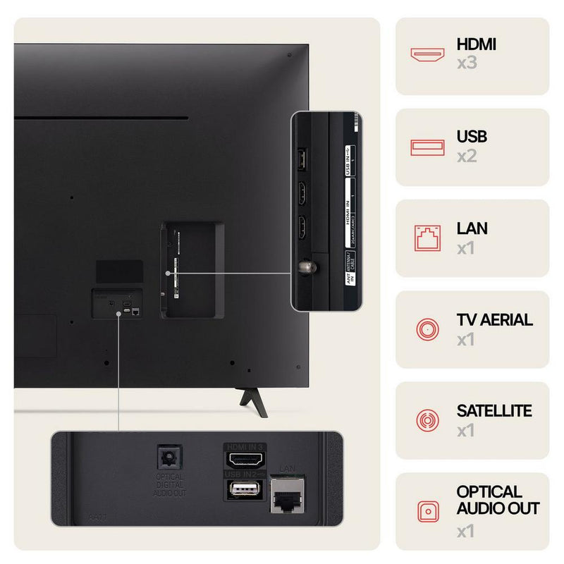 LG 50UT80006LA 50 Inch UT8  4K UHD LED Smart TV 2024