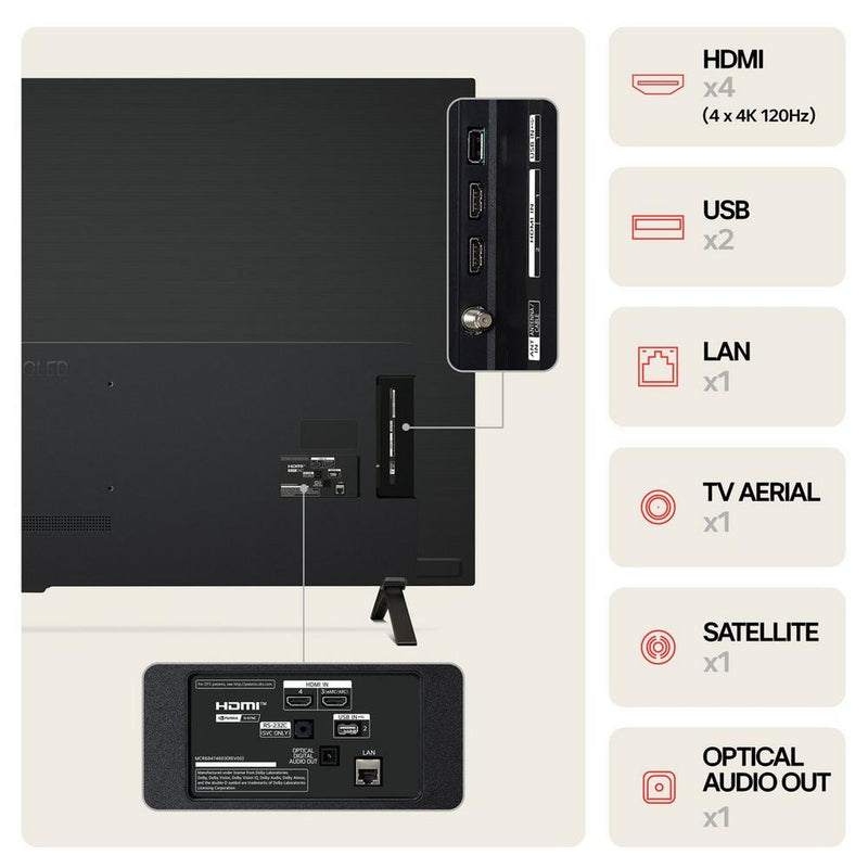 LG OLED77B42LA 77 Inch B4 4K Ultra HD HDR OLED Smart TV 2024