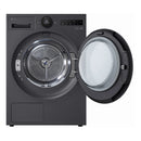 LG RHX7010TBB AI Dry 10kg Dual Inverter Heat Pump Tumble Dryer Black
