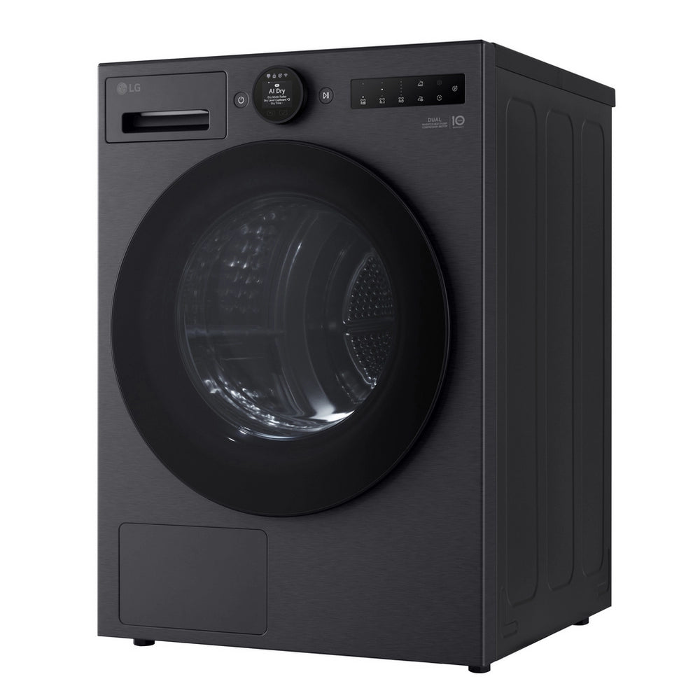 LG RHX7010TBB AI Dry 10kg Dual Inverter Heat Pump Tumble Dryer Black