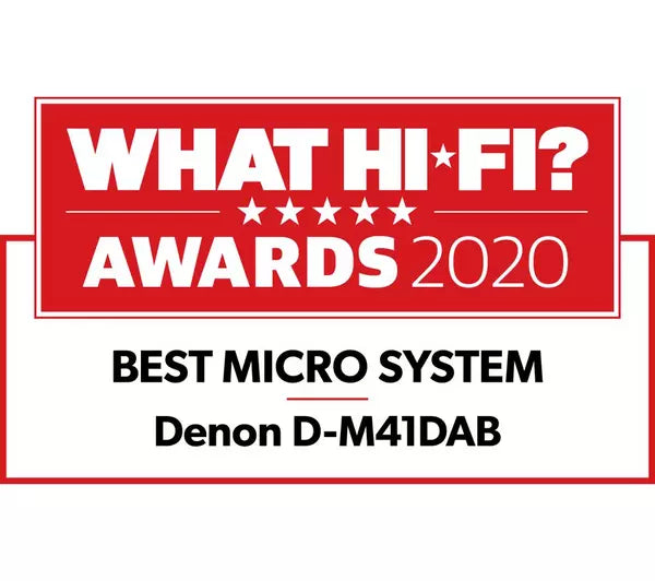 Denon DM41DAB DAB+ Mini HiFi System Silver