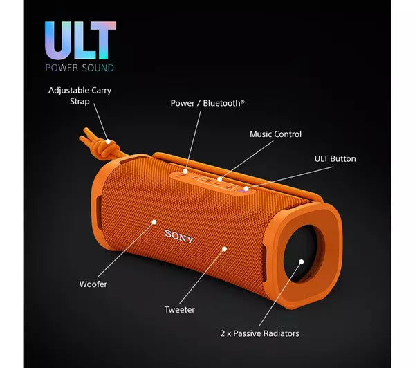 Sony ULT FIELD 1 Wireless Bluetooth Portable Speaker SRSULT10D Orange
