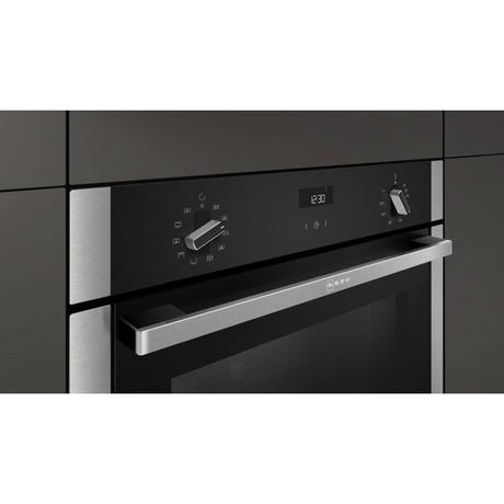 Neff B3ACE4HN0B Slide and Hide Built In Electric Single Oven Stainless Steel Open Box Clearance 5162400096