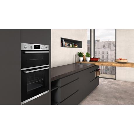 Neff U1GCC0AN0B N30 Built In Electric Double Oven Black and Steel Open Box Clearance 1065600063