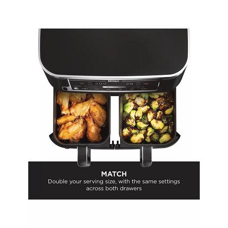 Ninja Foodi MAX Dual Zone Air Fryer with Smart Cook System AF451UK 9.5L Black