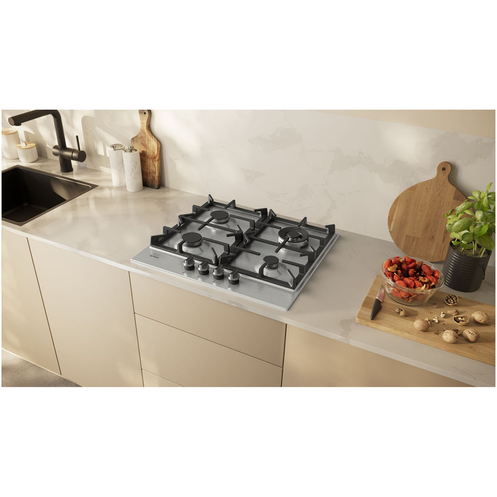 Neff T26CIH8N0 N70 Flame Select 60cm Stainless Steel Gas Hob