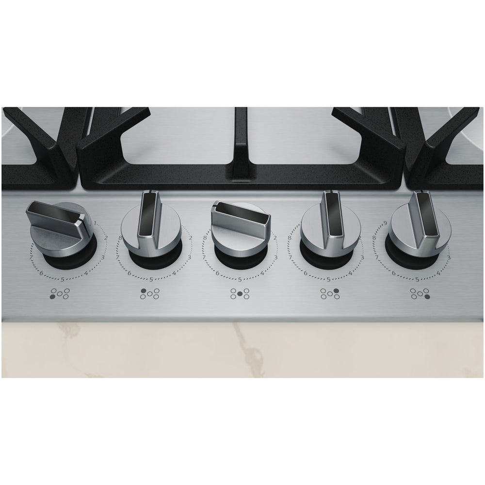 Neff T27CIQ8N0 N70 Flame Select 75cm Stinless Steel Gas Hob