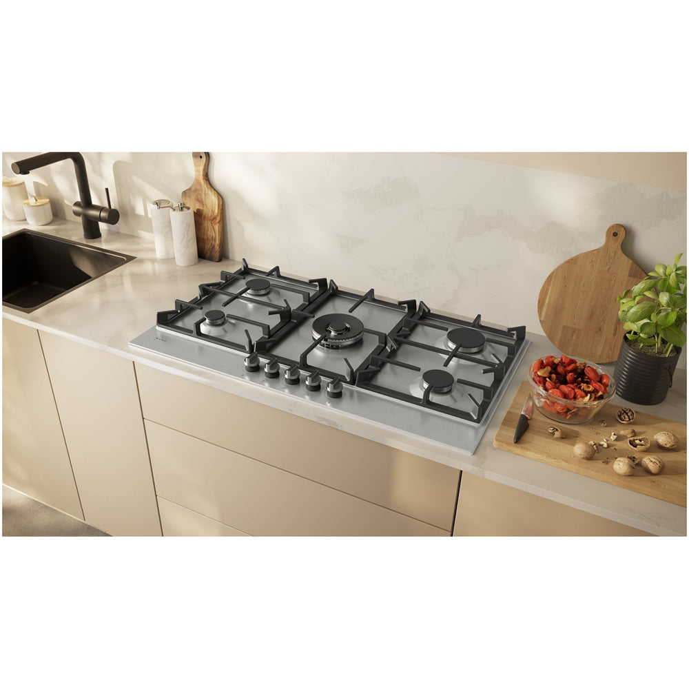 Neff T29CIR8N0 N70 Flame Select 90cm Stainless Steel Gas Hob