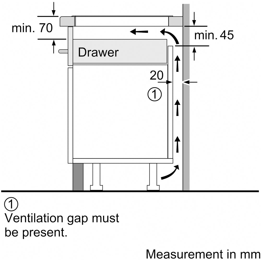 Neff T58PHW1L0 N70 80cm Flush line Combi Zone Induction Hob