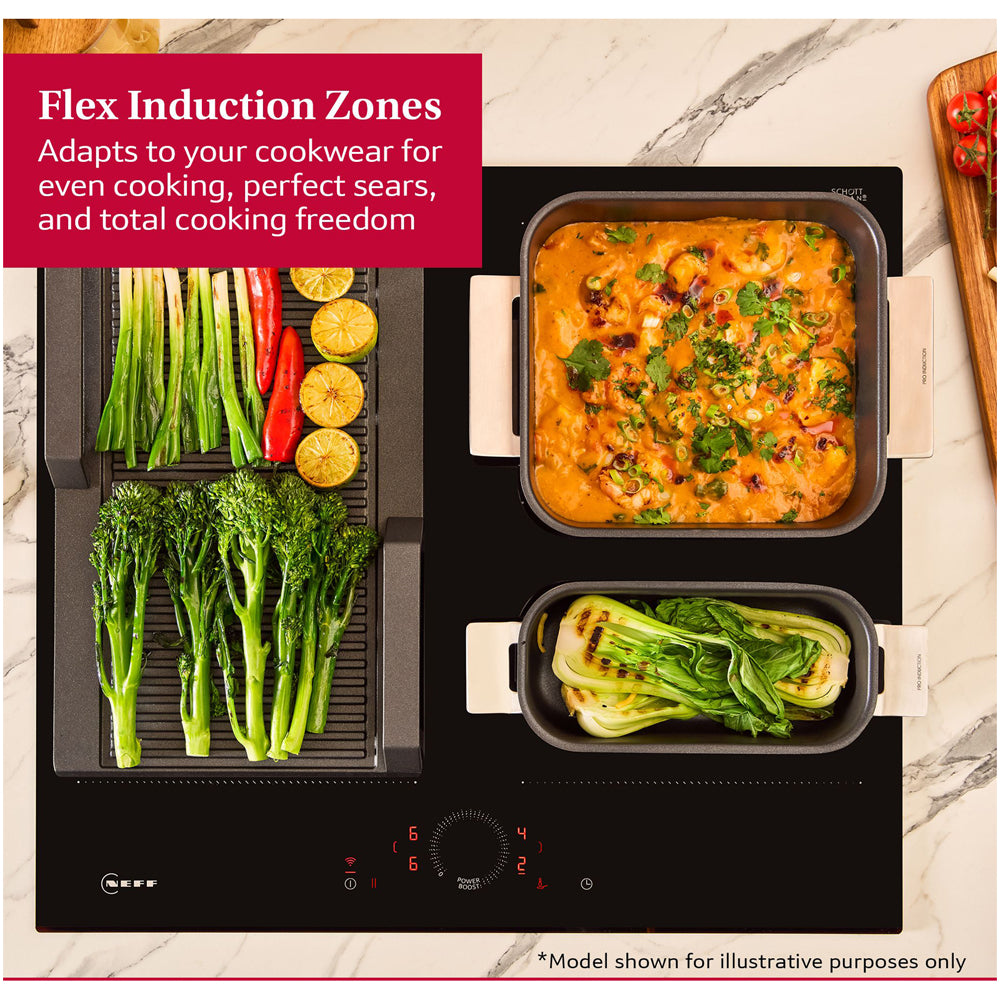 Neff T66FHE4L0 N70 60cm Flex Induction Hob with Twist Touch Control