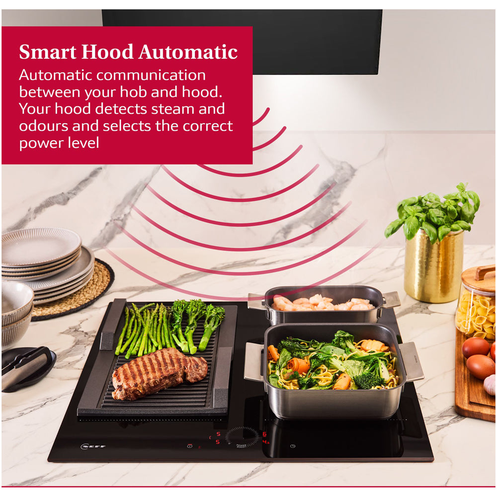 Neff T66FHX4L0 N70 60cm Flex Induction Hob with Twist Touch Control