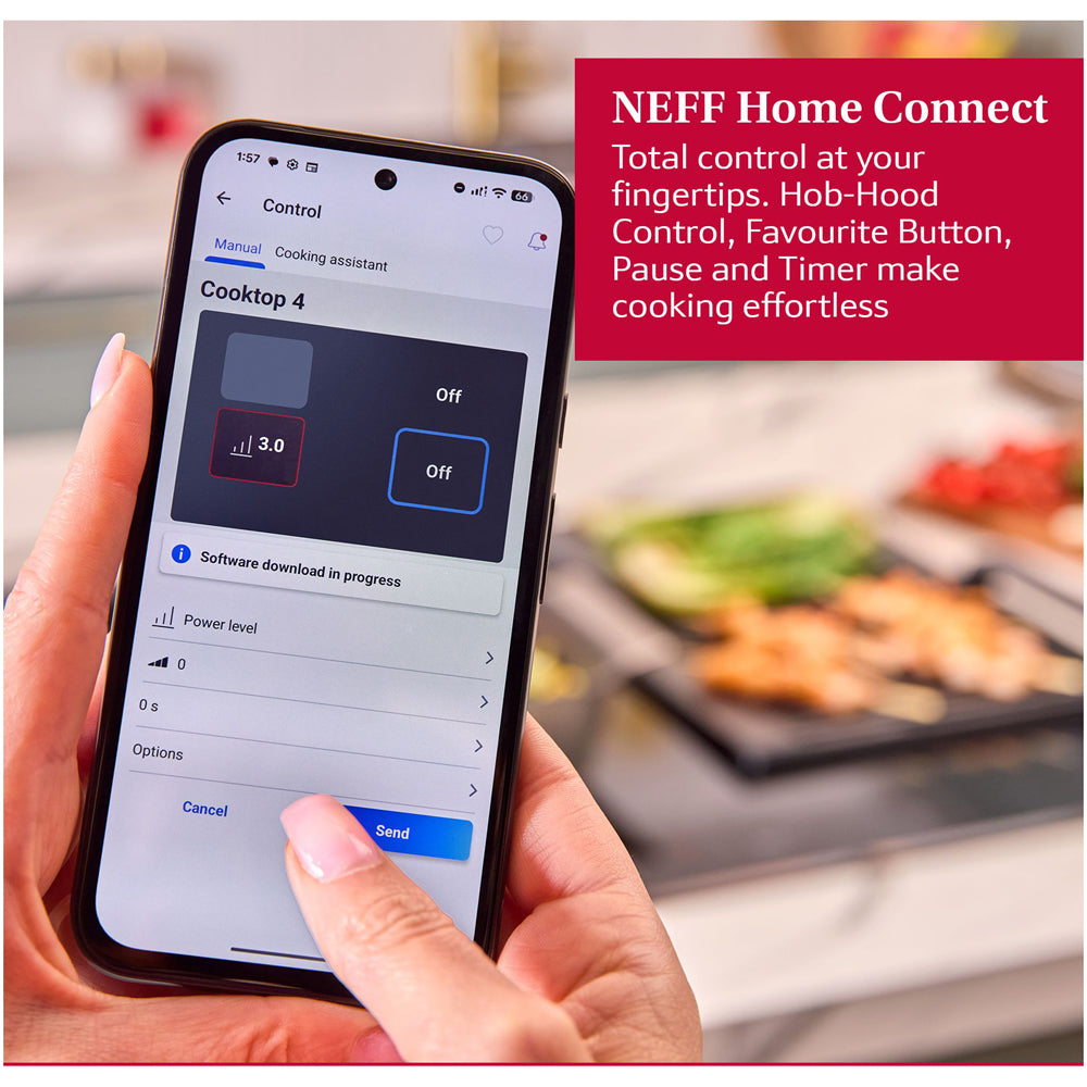 Neff T68FUV4L0 N80 80cm Flex Induction Hob with Twist Pad Control