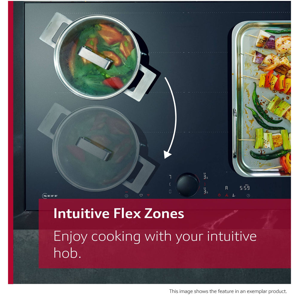 Neff T69FHV4L0 N70 90cm Flex Induction Hob with Twist Touch Control