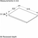 Neff T69FUV4L0 N90 90cm Flex Induction Hob with Twist Pad Control