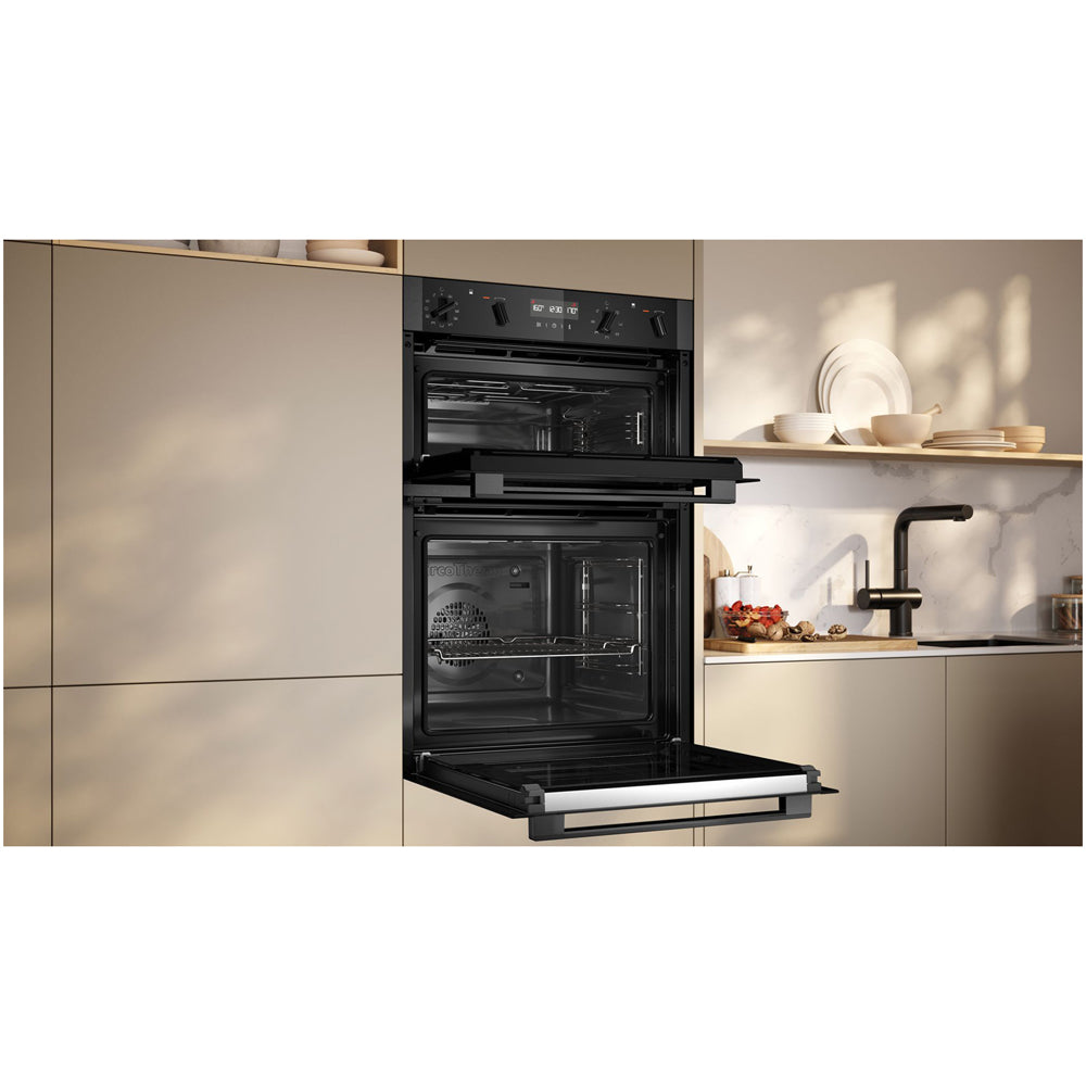 Neff U2ACH7AG7B N50 Built in Self Cleaning Electric Double Oven Graphite
