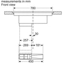 Neff V58PHQ4C0 N70 80cm Induction Hob with Built in Ventilation System