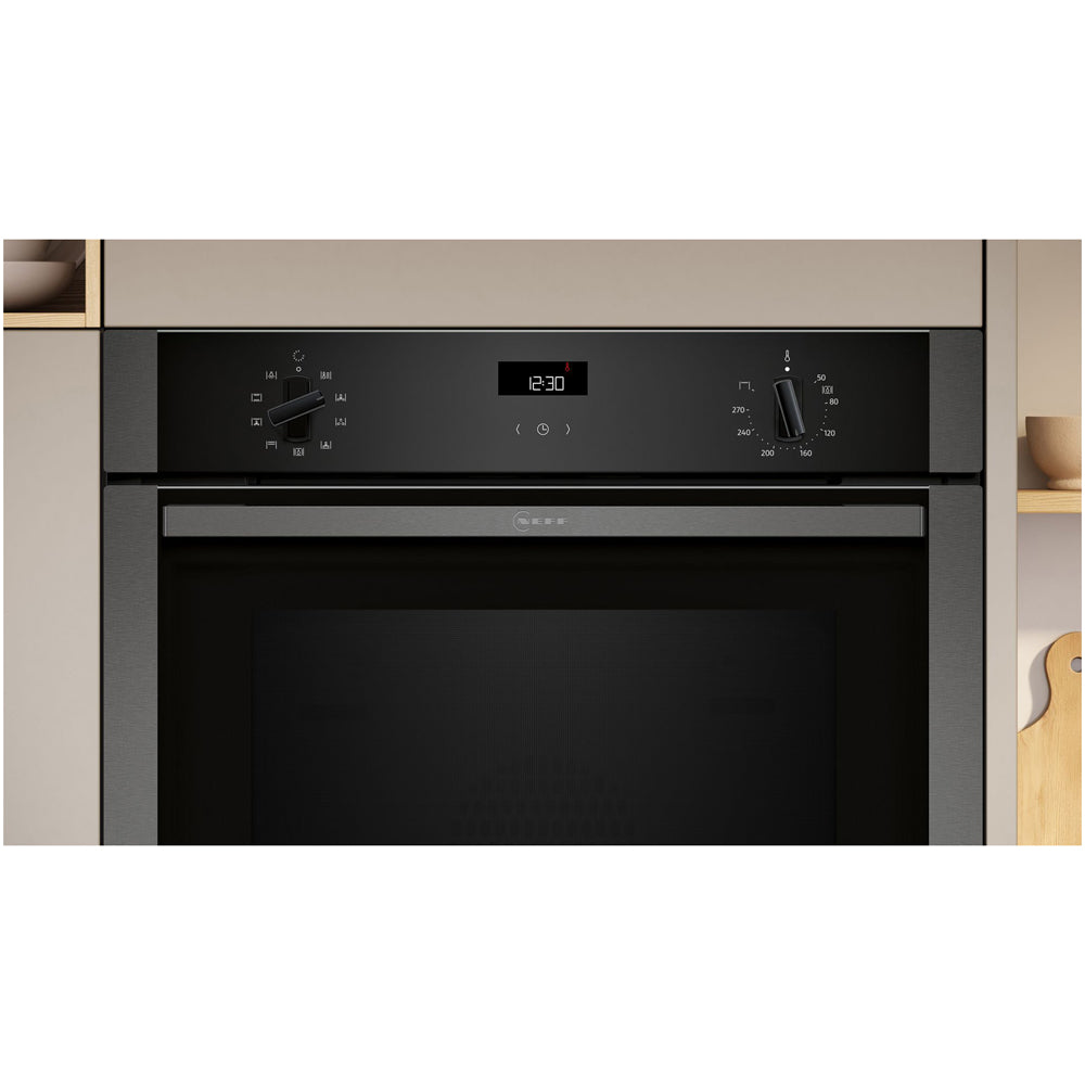 Neff B1ACE4AG3B N50 60cm Built in Electric Single Oven Graphite Grey