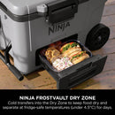 Ninja FB245UKGY FrostVault 45QT 42L Wheeled Cooler with Dry Zone Slate Grey