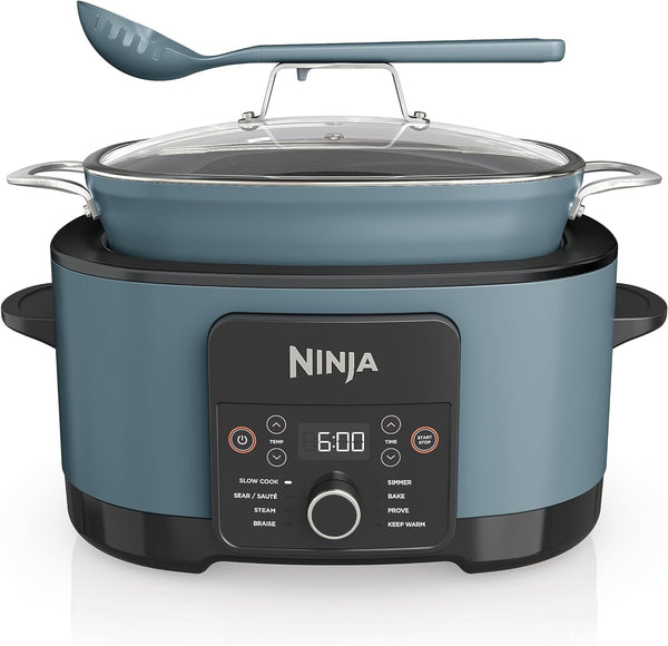 Ninja Foodi PossibleCooker 8 in 1 Slow Cooker MC1001UK 8L Sea Salt Grey