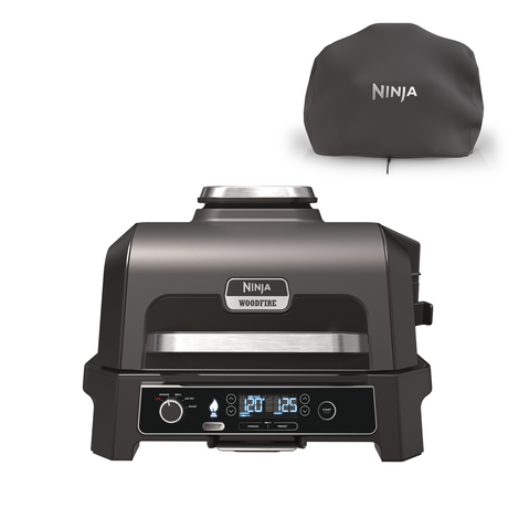 Ninja OG850UK Pro XL Electric BBQ Grill and Smoker with Cover OG850UKKIT