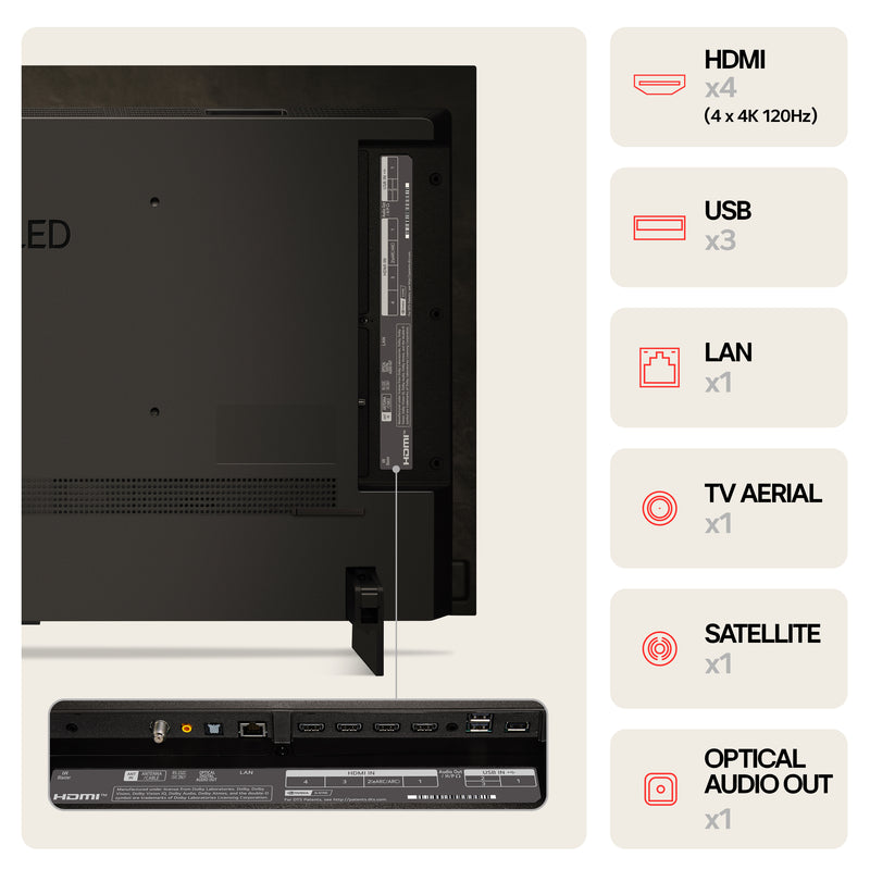 LG OLED42C44LA 42 Inch C4 4K Ultra HD HDR OLED evo Smart TV 2024