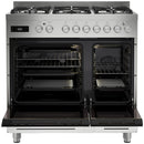 Fisher and Paykel OR90L7DBGFX2 Series 7 Contemporary Dual Fuel 5 Burner Range Cooker Stainless Steel