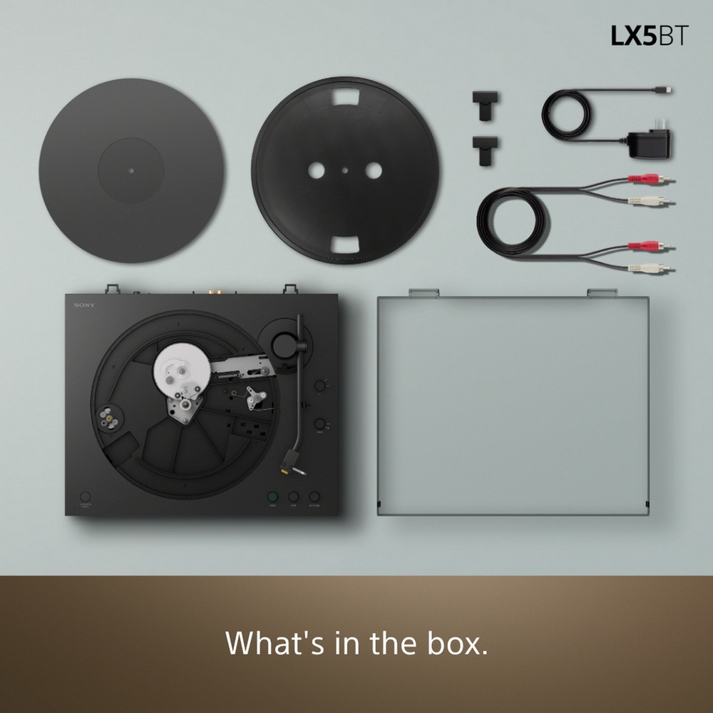 Sony PS-LX5BT Wireless Bluetooth Turntable with Bowers & Wilkins PX7 S3 Wireless Over-Ear Headphones