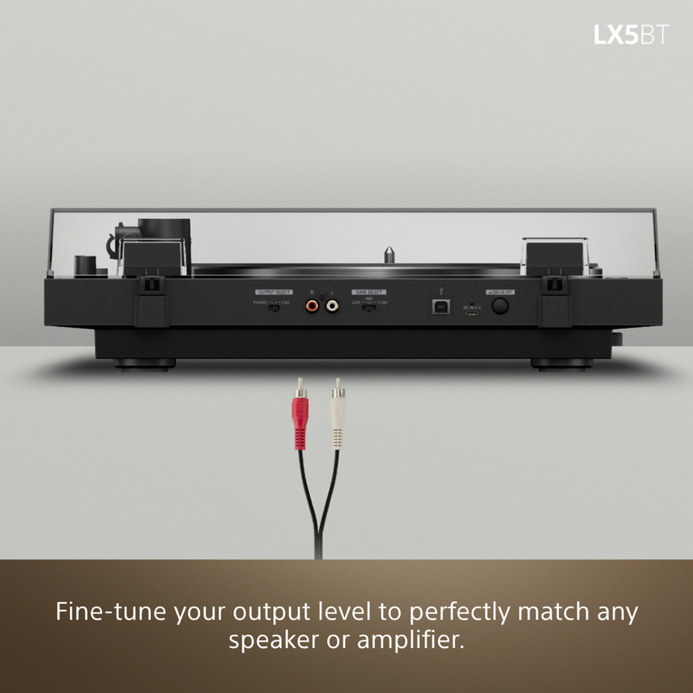 Sony PSLX5BT Fully Automatic Bluetooth Turntable with SRSULT30B ULT Field 3 Wireless Bluetooth Speakers Pair Hi-Fi Package