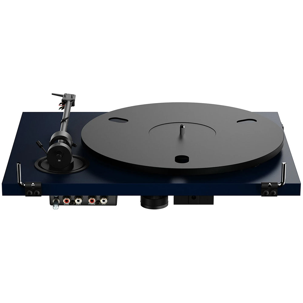 Pro-Ject E1.2 BT Bluetooth Belt Driven Turntable with Built-in Phono Preamp - Satin Steel Blue